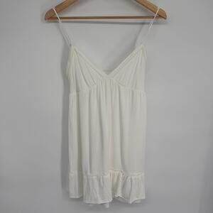 L.A. Hearts Dress Women’s Small White Lace Croquet Milkmaid Smocked Feminine